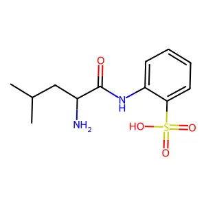 N-(亮氨酰)-2-氨基苯磺酸盐 structure