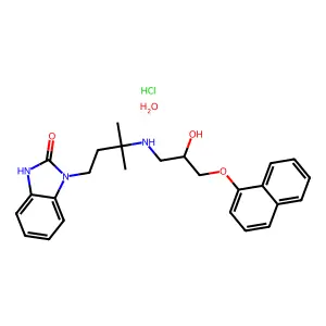 阿地洛尔盐酸盐一水合物 structure