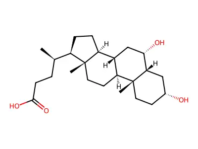 猪去氧胆酸 structure