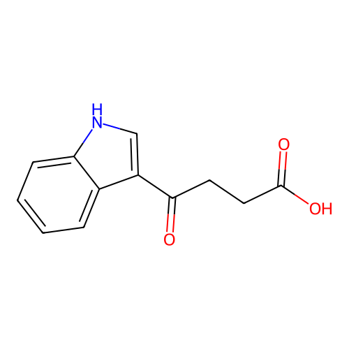 Indole-3-(4'-oxo)butyric acid structure