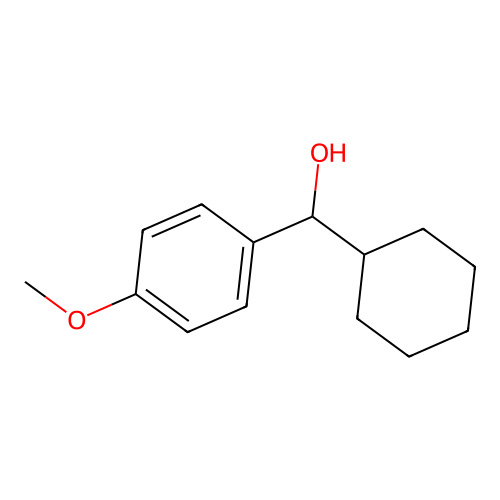 Cyclohexyl-(4-methoxyphenyl)methanol structure