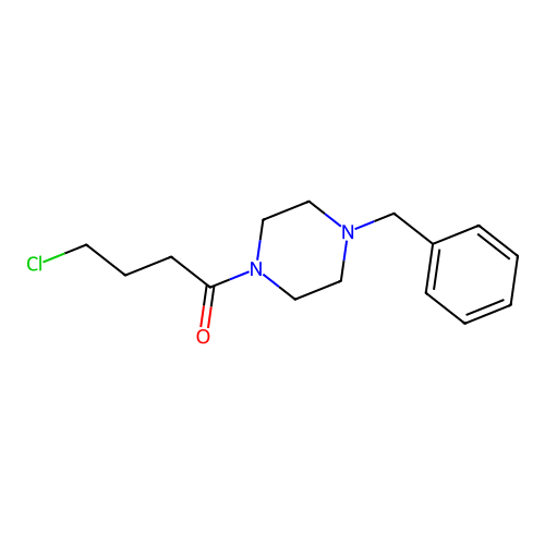 1-(4-Benzylpiperazin-1-yl)-4-chlorobutan-1-one structure