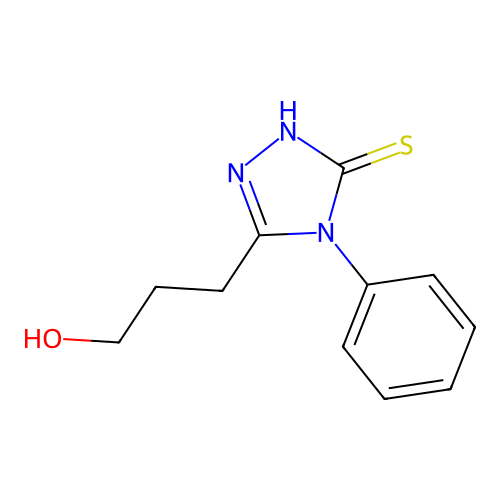 3-(5-Mercapto-4-phenyl-4H-1,2,4-triazol-3-YL)propan-1-OL structure
