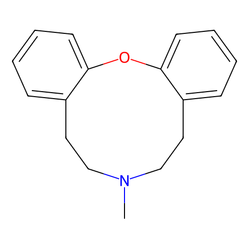 11-Methyl-2-oxa-11-azatricyclo[12.4.0.03,8]octadeca-1(18),3,5,7,14,16-hexaene structure