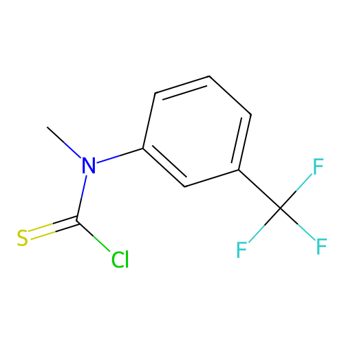 N-Methyl-N-(3-(trifluoromethyl)phenyl)carbamothiol chloride structure