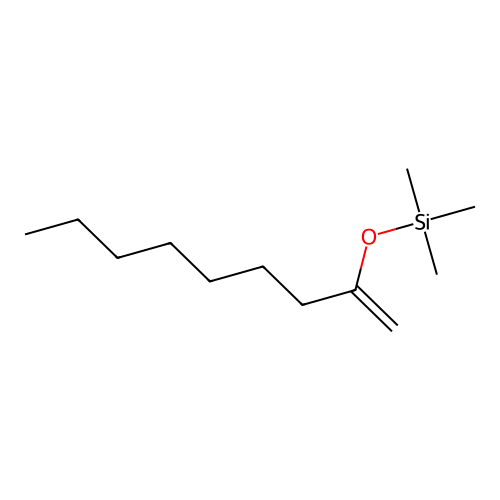 Trimethyl(non-1-en-2-yloxy)silane structure