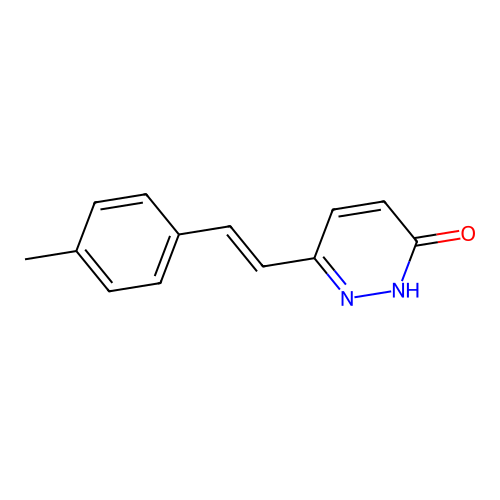 3-[2-(4-methylphenyl)ethenyl]-1H-pyridazin-6-one structure
