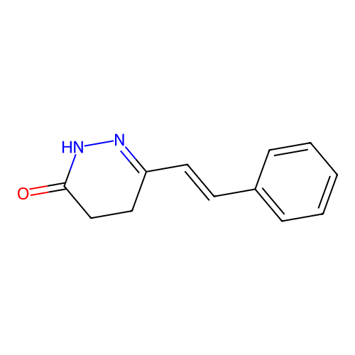 3(2H)-Pyridazinone, 4,5-dihydro-6-(2-phenylethenyl)- structure