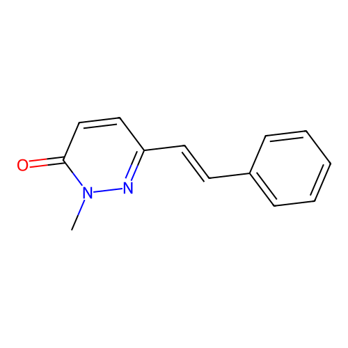 2-Methyl-6-(2-phenylethenyl)pyridazin-3-one structure
