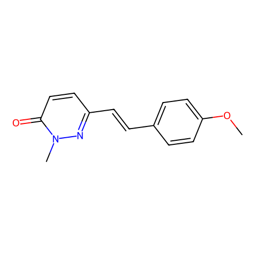 6-[2-(4-Methoxyphenyl)ethenyl]-2-methylpyridazin-3-one structure