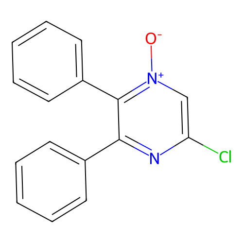 5-Chloro-2,3-diphenylpyrazine 1-oxide structure