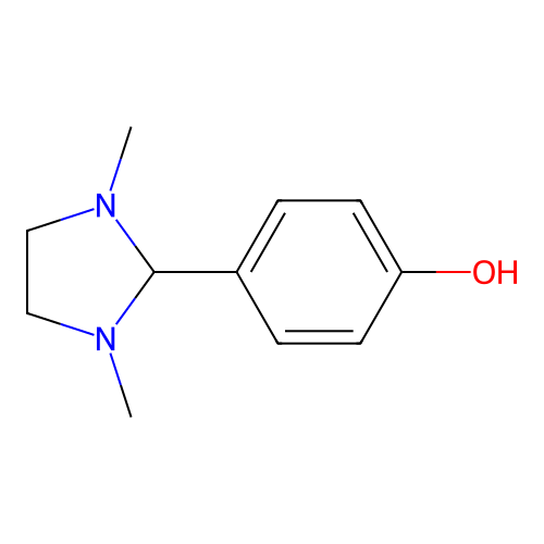 Phenol, p-(1,3-dimethyl-2-imidazolidinyl)- structure