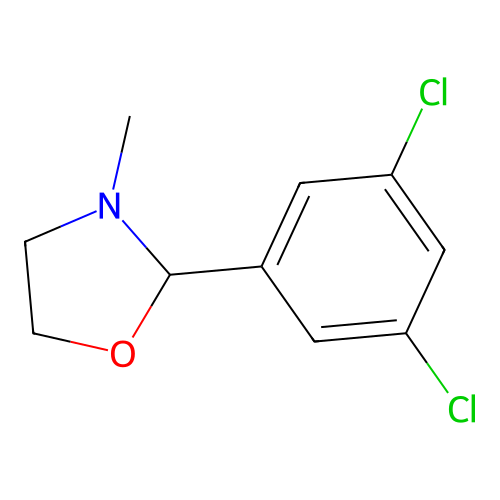 Oxazolidine, 2-(3,5-dichlorophenyl)-3-methyl- structure