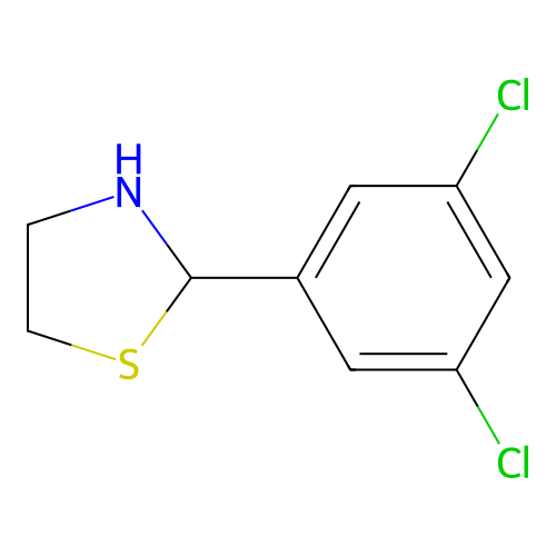 Thiazolidine, 2-(3,5-dichlorophenyl)- structure