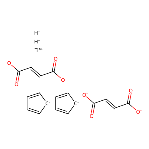 Titanocene bis(hydrogenmaleinate) structure