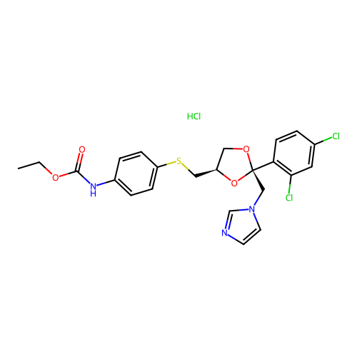 Tubulozole HCl structure
