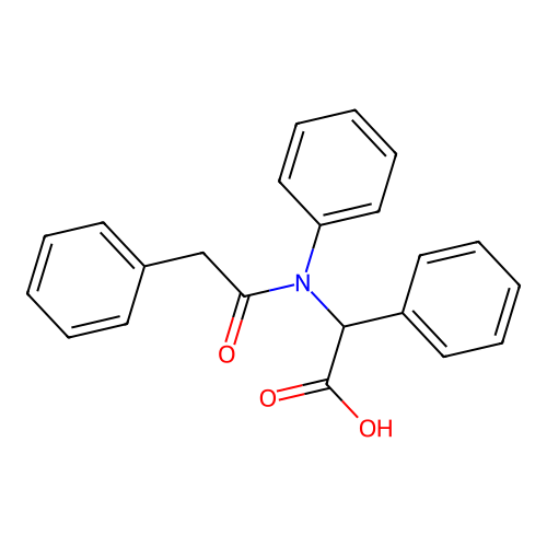Glycine, N,2-diphenyl-N-(phenylacetyl)- structure