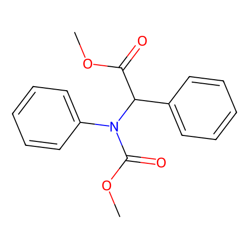 Carbanilic acid, N-(alpha-carboxybenzyl)-, dimethyl ester structure