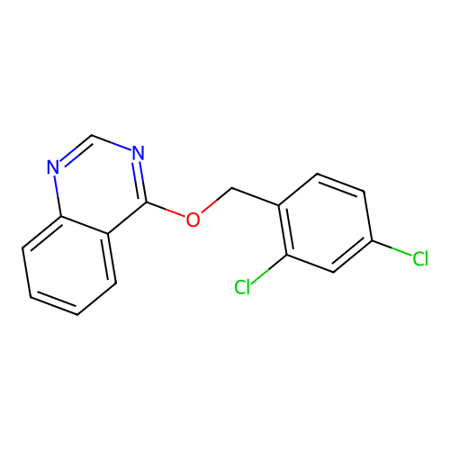 4-[(2,4-Dichlorophenyl)methoxy]quinazoline structure