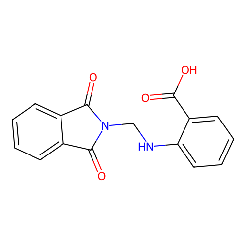 2-{[(1,3-dioxo-1,3-dihydro-2H-isoindol-2-yl)methyl]amino}benzoic acid structure