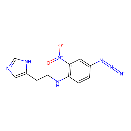 4(5)-(2-(4-Azido-2-nitroanilino)ethyl)imidazole structure