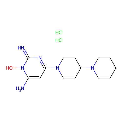 C14H24N6O.2ClH.1/2H2O structure