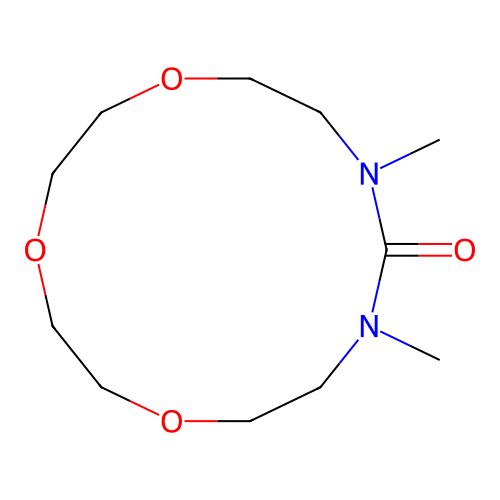 4,6-Dimethyl-1,9,12-trioxa-4,6-diazacyclotetradecan-5-one structure