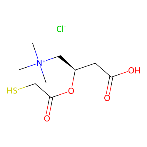 Mercaptoacetyl carnitine chloride structure
