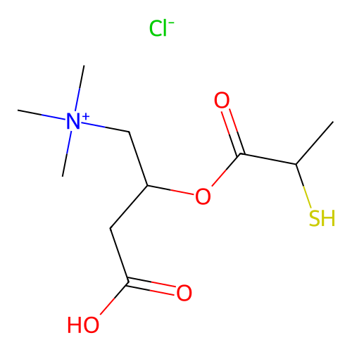 2-Mercaptopropionyl carnitine chloride structure