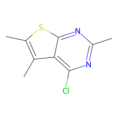 4-Chloro-2,5,6-trimethylthieno(2,3-d)pyrimidine structure
