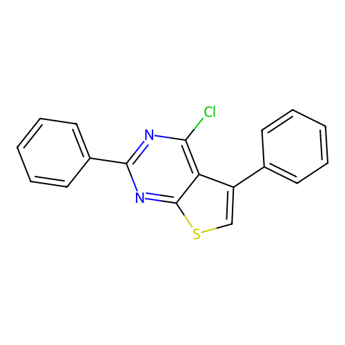 4-Chloro-2,5-diphenylthieno[2,3-d]pyrimidine structure