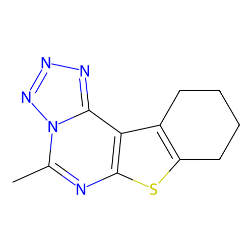 5-Methyl-8,9,10,11-tetrahydro[1]benzothieno[3,2-e]tetrazolo[1,5-c]pyrimidine structure