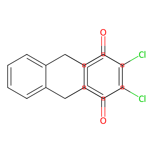9,4-Dione, 2,3-dichloro-9,10-dihydro- structure