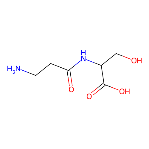 Beta-alanyl-L-serine structure