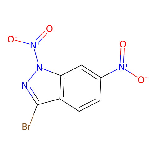 1H-Indazole, 3-bromo-1,6-dinitro- structure