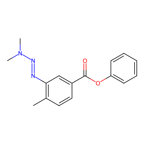 Phenyl 3-(3,3-dimethyltriazeno)-p-toluate structure