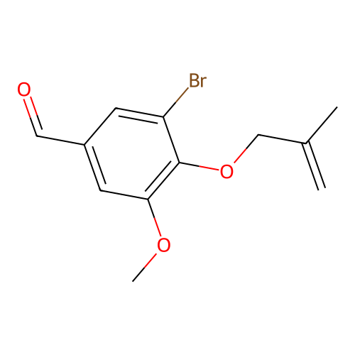 3-Bromo-5-methoxy-4-[(2-methylprop-2-en-1-yl)oxy]benzaldehyde structure