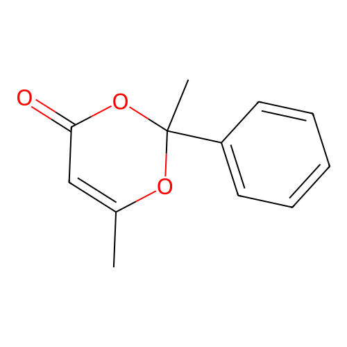 2,6-Dimethyl-2-phenyl-2H,4H-1,3-dioxin-4-one structure