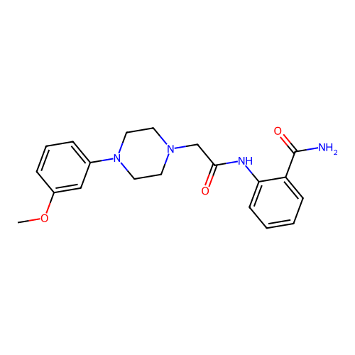 2-[[2-[4-(3-Methoxyphenyl)piperazin-1-yl]acetyl]amino]benzamide structure