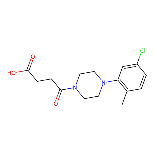 4-[4-(5-Chloro-2-methylphenyl)piperazin-1-yl]-4-oxobutanoic acid structure