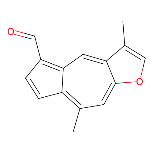 11-Formyllinderazulene structure