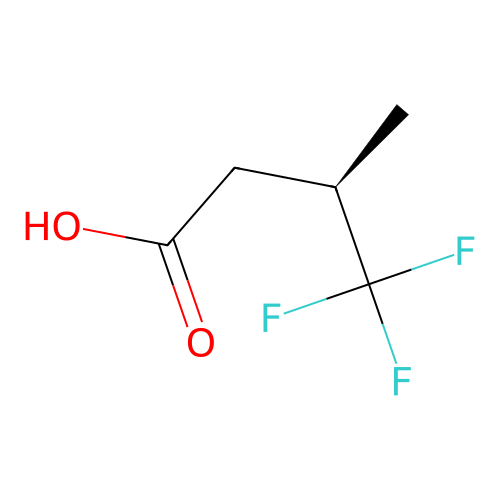 (R)-4,4,4-trifluoro-3-methylbutanoic acid structure