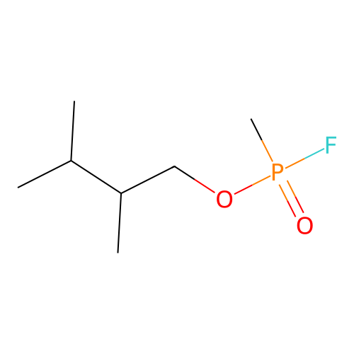 2,3-Dimethylbutyl methylphosphonofluoridate structure