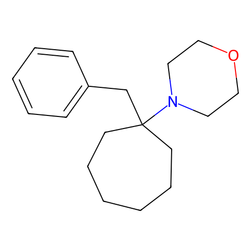4-(1-Benzylcycloheptyl)morpholine structure
