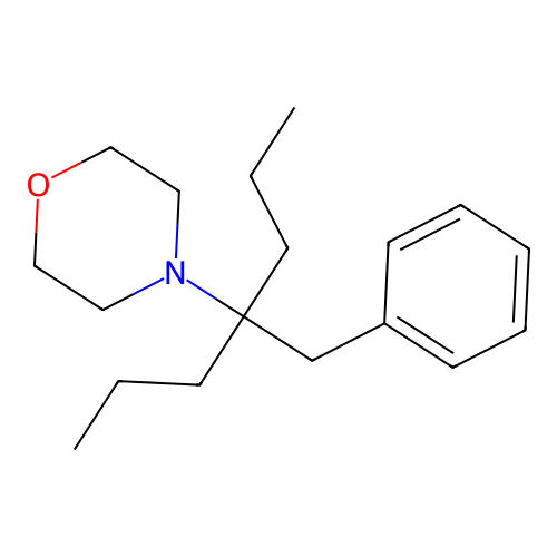 4-(4-Benzylheptan-4-yl)morpholine structure