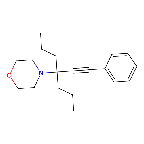 Morpholine, 4-[1-(phenylethynyl)-1-propylbutyl]- structure