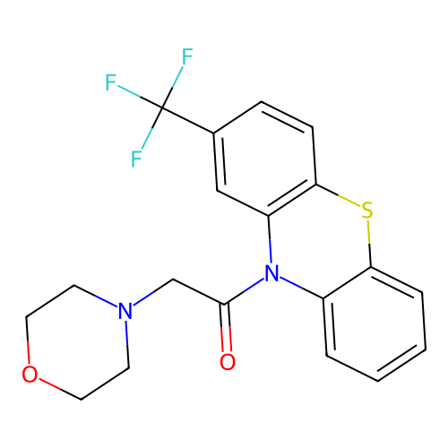 2-(morpholin-4-yl)-1-[2-(trifluoromethyl)-10H-phenothiazin-10-yl]ethanone structure