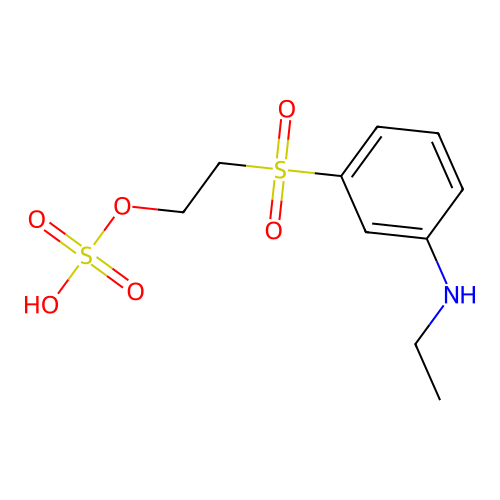 2-[3-(Ethylamino)phenyl]sulfonylethyl hydrogen sulfate structure
