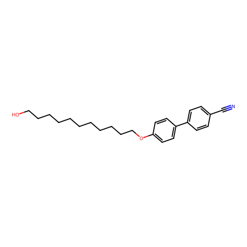 4-[4-(11-Hydroxyundecoxy)phenyl]benzonitrile structure