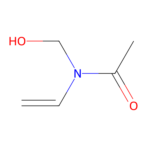 N-(Hydroxymethyl)-N-vinylacetamide structure